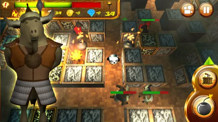 Panda Bomber in Dark Lands android App screenshot 0